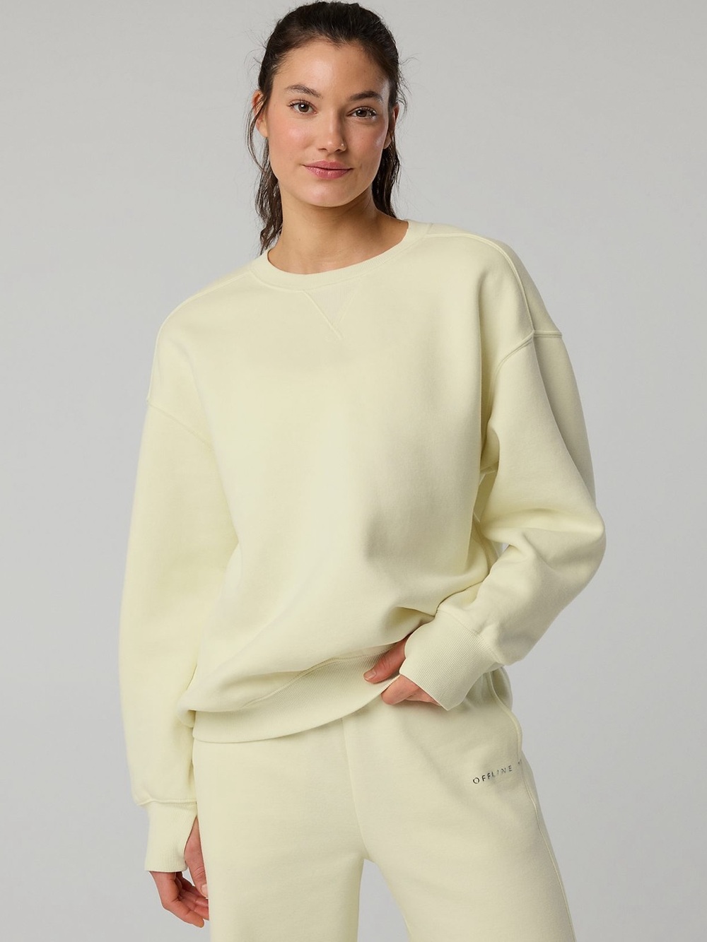 OFFLINE by aerie Cloud Fleece Oversized Crewneck  sweatshirt
